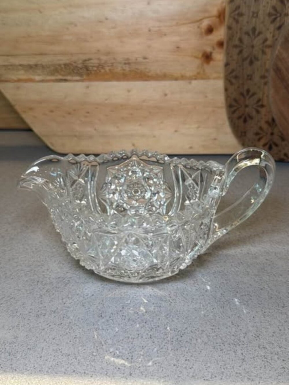 Vintage Pressed Glass Creamer